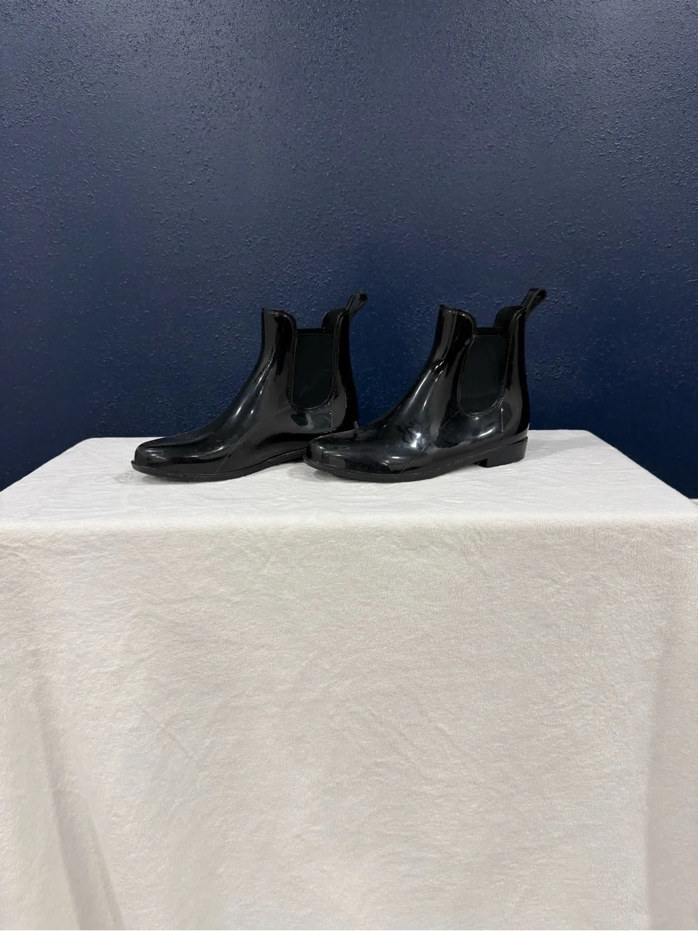 Women’s Black Chelsea Rain Ankle Boots